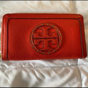 Tory Burch Long Wallet - Red